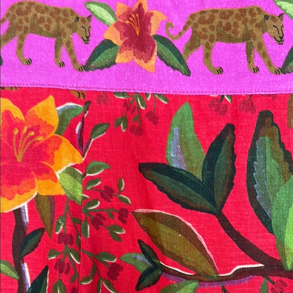 FARM Rio Solar Forest V-Neck Midi Dress NWOT Size S - Picture 5 of 9